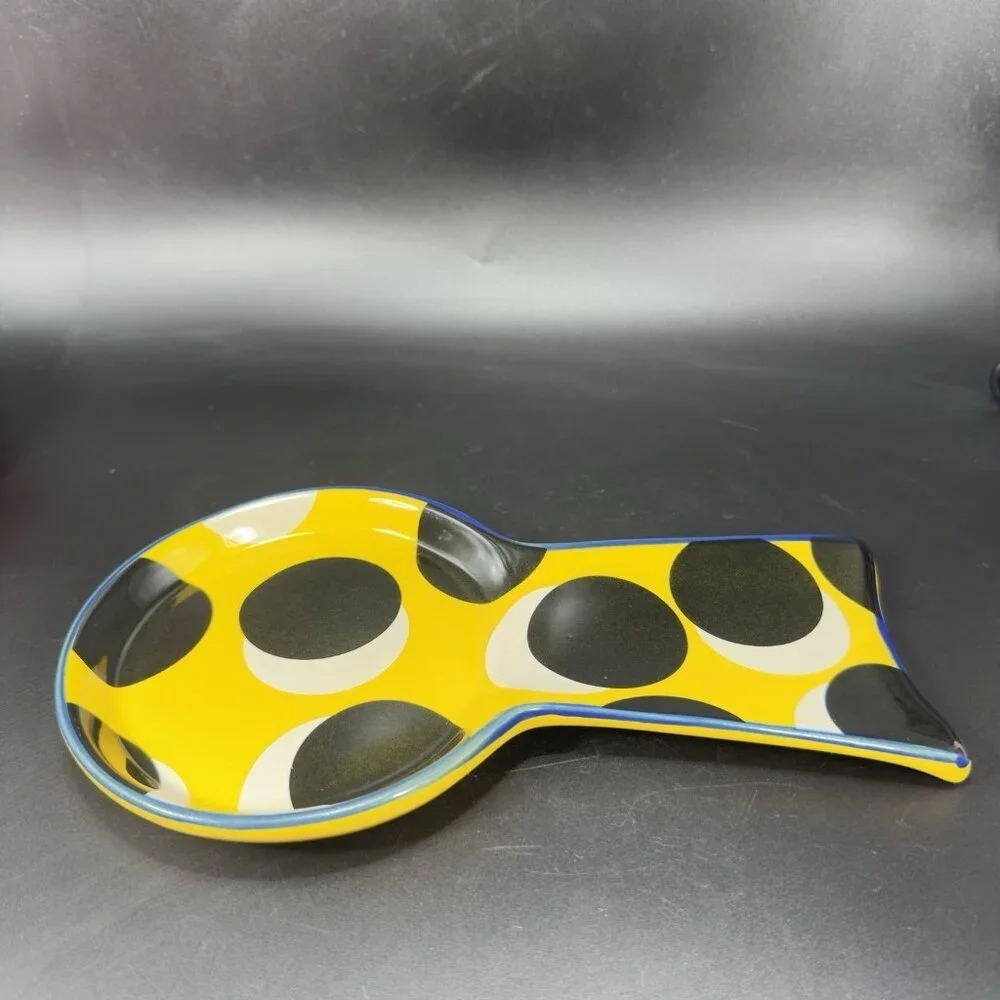 Tabitha Brown Target Stoneware Spoon Rest Ceramic Spoon Holder Spoon Shape Decor